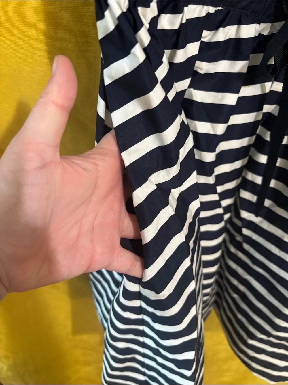 Kate Spade Sailing Stripe Knit Mixed Media Dress NWT XL